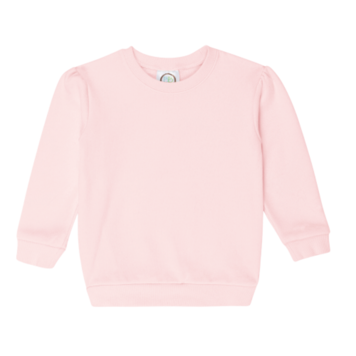 LOVED Botanic Embroidered Girls' Puff Sleeve Sweatshirt