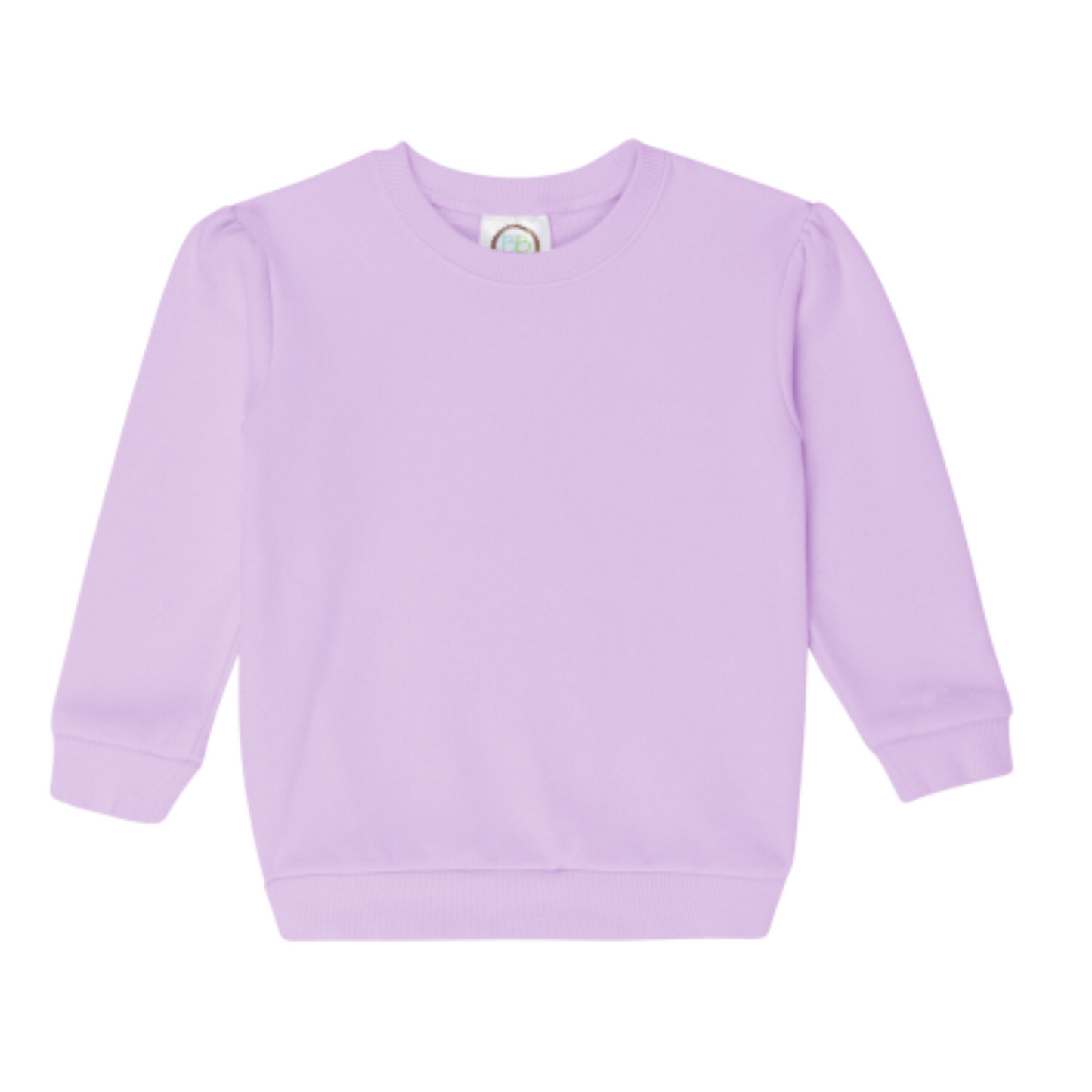 LOVED Botanic Embroidered Girls' Puff Sleeve Sweatshirt