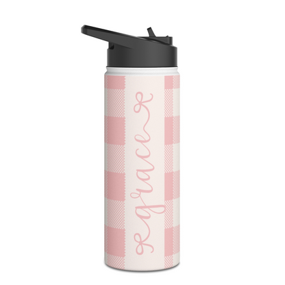 Bow Name Personalized Kids Water Bottle